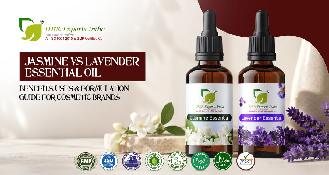 Jasmine vs Lavender Essential Oil: Benefits, Uses & Formulation Guide for Cosmetic Brands