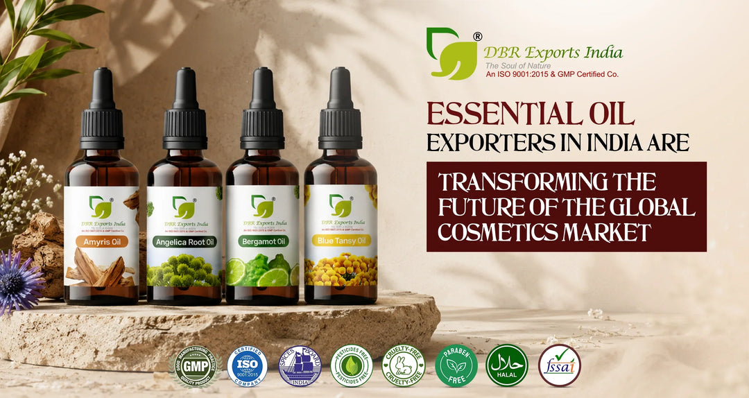 How Essential Oil Exporters in India Are Transforming the Future of the Global Cosmetics Market