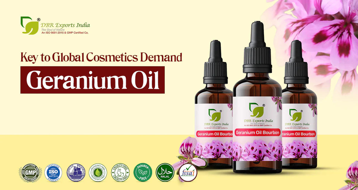 Geranium Oil Suppliers from India: Meeting the Growing Global Demand in Cosmetics