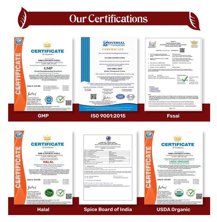 certification DBR Exports India