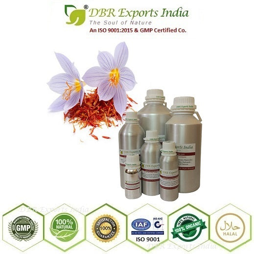 Pure Saffron essential Oil steam distilled